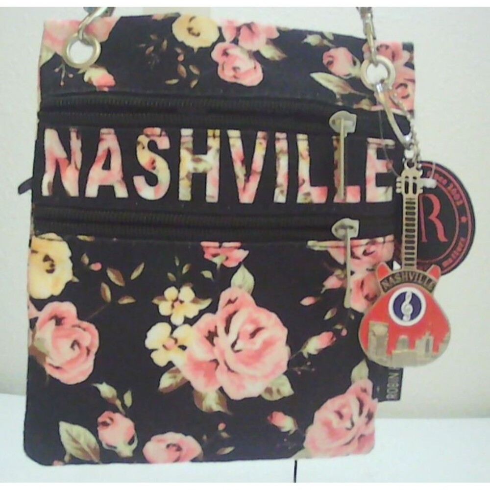 Robin Ruth Be Noticed Discontinued "Nashville" Rose Crossbody Travel Tote Purse